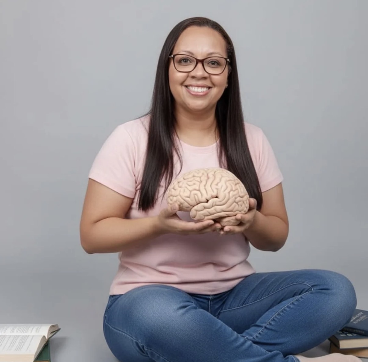 Elizabeth Cordeiro em seu espaço de trabalho